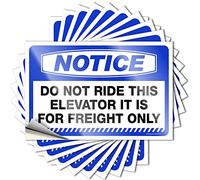 Prank Stickers for Adults Notice Do Not Ride This Elevator It is for Freight Only Stickers 10 Pcs Decals for Cars Big Sticker for Car(6X9CM)