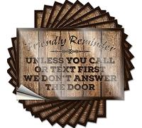 Prank Stickers Friendly Reminder Unless You Call Or Text First We Don't Answer The Funny Sticker 10 Pcs Car Window Stickers Men Cave Decor(6X9CM)