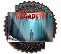 Prank Stickers Megadeth: A Journey Through The Misty Forest Stickers 10Pcs Bar Signs for Home Bar Wall Windshield Stickers Fo(12X18CM)