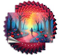 Prank Stickers Path to Love in The Enchanted Forest Stickers 10Pcs Funny Sogns Bar Signs for Man Cave(6X9CM)