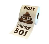 Prank Toilet Paper - Funny Birthday Rolls, Novelty Toilet Paper, Joke Funny Gift Toilet Paper, Personalised Toilet Paper, Funny Toilet Paper Roll Birthday Decoration Gifts for Women Men (50th)