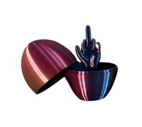 Prank Toy, Middle Finger Easter Egg, 3D Printed Funny Surprise Egg, Novelty Hilarious Gag Gift for Easter Basket Stuffers, Party Pranks & Holiday Decor, Fun Present for Adults Friends Family