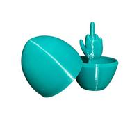 Prank Toy, Middle Finger Easter Egg, 3D Printed Funny Surprise Egg, Novelty Hilarious Gag Gift for Easter Basket Stuffers, Party Pranks & Holiday Decor, Fun Present for Adults Friends Family
