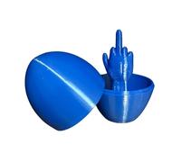 Prank Toy, Middle Finger Easter Egg, 3D Printed Funny Surprise Egg, Novelty Hilarious Gag Gift for Easter Basket Stuffers, Party Pranks & Holiday Decor, Fun Present for Adults Friends Family