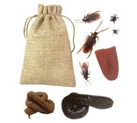 Prank Toys, Novelty Poop Set - Practical Joke Toys Prank Games Gadgets Fake Poop Roaches for April Fools Kids Halloween