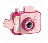 Prank Two-Way Camera Water Gun,Pull the Trigger and Shoot Backwards,Press the Button and Shoot Forwards,Novelty Game for Parties and Summer (Pink)