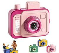 Prank Two-Way Camera Water Gun, Two Way Splash Camera Toy with Front and Rear Spray, Pranks Battle Waters Camera Fight, Dual Direction Squirt Blaster for Party Summer Fun (Pink)