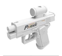 Prank Two-Way Water Gun, 2025 Prank Squirt Gun Can Spray from Front and Back, Reverse Water Guns, Creative Pranks Battle Toy Waters Guns Fight (White)