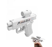 Prank Two-Way Water Gun, Compulsive Two-Way Water Gun, two way water gun, Can Spray From Front and Back (White)