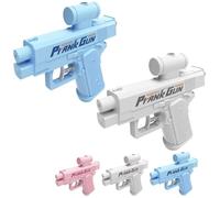 Prank Two-Way Water Gun - Dual-action Water Gun Sprays Forward And Backward For Surprise Delight, Outdoor Laughter And Ultimate Water Fight Fun(Blue+white)