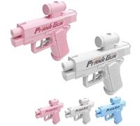 Prank Two-Way Water Gun - Dual-action Water Gun Sprays Forward And Backward For Surprise Delight, Outdoor Laughter And Ultimate Water Fight Fun(Pink+white)