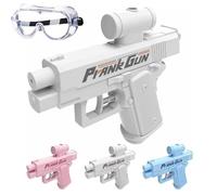 Prank Two-Way Water Gun, Prank Gun, Toy - Double The Trouble, Pranks Squirt Guns Can Spray From Front and Back, Quirky & Fun Water Spray Guns for Pranks Lovers (White)