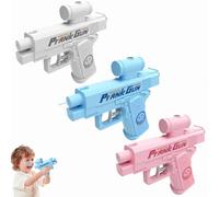 Prank Two Way Water Gun, Prank Squirt Gun Can Spray from Front and Back, Compulsive Two-Way Waters Guns, Double Sided Reverse Water Pistols, Creative Battle Toy Waters Guns (Blue+White+Pink)