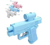 Prank Two-Way Water Gun, Prank Squirt Gun Can Spray from Front and Back, Reverse Water Guns, Creative Pranks Battle Toy Waters Guns Fight for Outdoor Family and Friends Interaction (Blue)