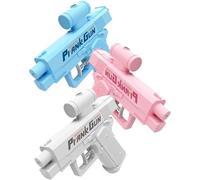 Prank Two-Way Water Gun, Prank Squirt Gun Can Spray from Front and Back, Reverse Water Guns, School Supplies Game, Ideal Novelty Gifts for Friend Classmate Family (3PCS)