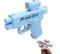 Prank Two-Way Water Gun, Prank Squirt Gun Can Spray from Front and Back, Reverse Water Guns, School Supplies Game, Ideal Novelty Gifts for Friend Classmate Family (Blue)