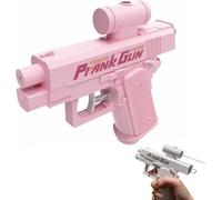 Prank Two-Way Water Gun, Prank Squirt Gun Can Spray from Front and Back, Reverse Water Guns, School Supplies Game, Ideal Novelty Gifts for Friend Classmate Family (Pink)