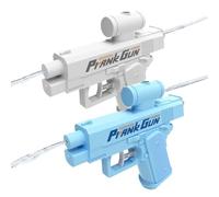Prank Two-Way Water Gun, Prank Water Gun, Can Spray from Front and Back, Hilarious Gag Gift for Pool, Beach, Party Pranks (Blue+White)