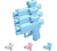 Prank Two-Way Water Gun, Prank Water Gun, Reverse Water Guns, Can Spray from Front and Back, Creative Pranks Battle Toy Waters Guns Fight (Blue,3 pcs)