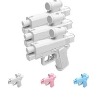Prank Two-Way Water Gun, Prank Water Gun, Reverse Water Guns, Can Spray from Front and Back, Creative Pranks Battle Toy Waters Guns Fight (White,3 pcs)
