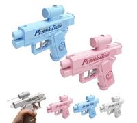 Prank Two-Way Water Gun, Prank Water Gun with Backsplash Effect, Water splashing Back and Forth, Creative Summer Outdoor/Park Play Battle Toy WaterGun (Blue +Pink)