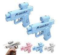 Prank Two-Way Water Gun, Prank Water Gun with Backsplash Effect, Water splashing Back and Forth, Creative Summer Outdoor/Park Play Battle Toy WaterGun (Blue +Blue)