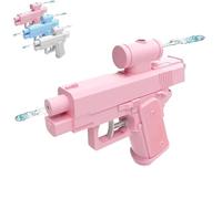 Prank Two-Way Water Gun, Reverse Waters Guns Spray from Front and Back, Prank Squirt Gun, Creative Pranks Battle Toy Waters Guns Fight, Ideal Novelty Gifts for Friend Classmate Family (Pink, 1 Pcs)