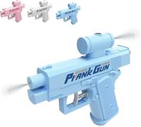 Prank Two-Way Water Gun, Reverse Waters Guns Spray from Front and Back, School Supplies Game, Creative Pranks Battle Toy Novelty Gifts for Friend Classmate Family (Blue)