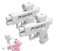 Prank Two-Way Water Gun, Surprise Squirt Water Guns, Reverse Prank Water Sprayer, Can Spray from Front and Back, Summer Party Games, Hilarious Novelty Toy for Parties (2pcs White)
