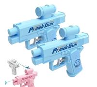 Prank Two-Way Water Gun, Surprise Squirt Water Guns, Reverse Prank Water Sprayer, Can Spray from Front and Back, Summer Party Games, Hilarious Novelty Toy for Parties (2pcs Blue)