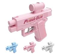 Prank Two-Way Water Gun, Upgraded Prank Water Gun, Press The Button and Shoot Waters spray, Prank Lovers, Hilarious Novelty Toy for Parties & Summer Fun (Pink)