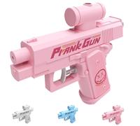 Prank Two-Way Water Gun, Water Gun Prank Can Spray from Front and Back,Double-Sided Reverse, 2025 New Compulsive Two-Way Toy Guns for Prankly Lovers (Pink)