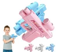 Prank Water Gun, 2026 Upgraded Prank Two-Way Water Gun, Two-Way Waters Outlet Design, Sturdy Spray Trick Blaster Toy, The First Choice for Pranks for Pool Party, Beach, Backyard (Blue+Pink)
