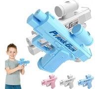 Prank Water Gun, 2026 Upgraded Prank Two-Way Water Gun, Two-Way Waters Outlet Design, Sturdy Spray Trick Blaster Toy, The First Choice for Pranks for Pool Party, Beach, Backyard (Blue+White)