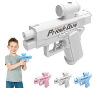 Prank Water Gun, 2026 Upgraded Prank Two-Way Water Gun, Two-Way Waters Outlet Design, Sturdy Spray Trick Blaster Toy, The First Choice for Pranks for Pool Party, Beach, Backyard (White)