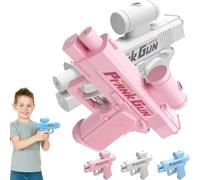 Prank Water Gun, 2026 Upgraded Prank Two-Way Water Gun, Two-Way Waters Outlet Design, Sturdy Spray Trick Blaster Toy, The First Choice for Pranks for Pool Party, Beach, Backyard (Pink+White)