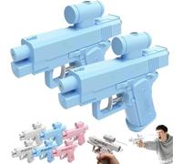 Prank Water Gun, 2PCS Prank Two-Way Water Gun Spray From Front and Back, Fun Office & School Prank Toy (2PCS Solid - Blue)