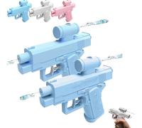 Prank Water Gun, Compulsive Prank Two-Way Water Gun, Reverse Water Guns Sprays From Front and Back, Water Pistols Creative Pranks Toy Novelty Gifts for Friend Classmate Coworkers (Blue*2PCS)