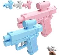 Prank Water Gun, Compulsive Prank Two-Way Water Gun, Reverse Water Guns Sprays From Front and Back, Water Pistols Creative Pranks Toy Novelty Gifts for Friend Classmate Coworkers (Blue+Pink)