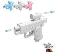 Prank Water Gun, Compulsive Prank Two-Way Water Gun, Reverse Water Guns Sprays From Front and Back, Water Pistols Creative Pranks Toy Novelty Gifts for Friend Classmate Coworkers (White)