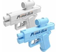 Prank Water Gun, Compulsive Two-Way Water Gun, Double-Sided Quirky and Trick Spraying Water for Pranks, Parties & Outdoor Fun(Blue+White)