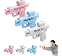 Prank Water Gun, Compulsive Two-Way Water Gun, Reverse Waters Guns Spray from Front and Back, School Supplies Game, Ideal Novelty Gifts for Friend Classmate Family (W+P+B)