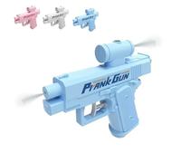 Prank Water Gun, Compulsive Two-Way Water Gun, Reverse Waters Guns Spray from Front and Back, School Supplies Game, Ideal Novelty Gifts for Friend Classmate Family (Blue)