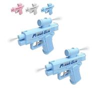 Prank Water Gun, Compulsive Two-Way Water Gun, Reverse Waters Guns Spray from Front and Back, School Supplies Game, Ideal Novelty Gifts for Friend Classmate Family (2*Blue)