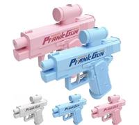 Prank Water Gun, Compulsive Two-Way Water Gun Spray from Front and Back, Reverse Water Guns, Creative Pranks Battle Toy Waters Guns Fight, Novelty Gifts for Friends (Blue+Pink)