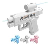 Prank Water Gun, Dual-Sided Water Blaster, Prank Two-Way Watergun, Reverse Watergun from Front and Back, Durable Hilarious Pranks Toy for Adults, For Pool, Beach, Outdoor, Party Favors(White)