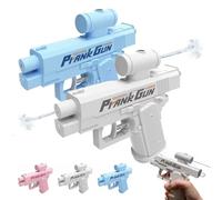 Prank Water Gun - Prank Squirt Gun Can Spray from Front and Back, Prank Two-Way Water Guns for Prank Lovers (Blue+White)