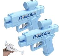 Prank Water Gun, Prank Squirt Gun Can Spray from Front and Back, Two-Ways Quirky Reverse Water Guns, Double-Sided Reverse, Quirky Water Guns for Pranks Lovers (Blue*2)