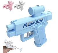 Prank Water Gun, Prank Squirt Gun Can Spray from Front and Back, Two-Ways Quirky Reverse Water Guns, Double-Sided Reverse, Quirky Water Guns for Pranks Lovers (Blue)
