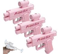 Prank Water Gun, Prank Squirt Gun Can Spray from Front and Back, Two-Ways Quirky Reverse Water Guns, Double-Sided Reverse, Quirky Water Guns for Pranks Lovers (Pink*3)